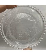 Pairpoint Cup Plate Christmas In The Green Forest Clear - $282.74 MXN