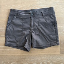  prAna Olivia 5&quot; Shorts Moonrock sz 10 - $29.99
