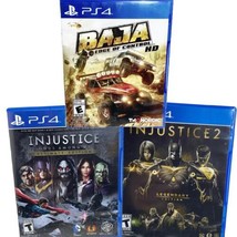 Lof of 3 PS4 - Baja: Edge of Control, &amp; 2 Injustice Games  PlayStation 4 - £30.63 GBP