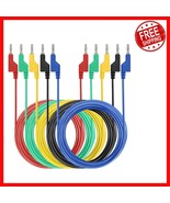 Flexible 6.6Ft Banana Plug  Leads - 4mm, 1000V/15A - Perfect for Testing - $37.17 CAD