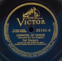Del Staigers (Cornet Solo w/ Goldman Band) 78 Carnival of Venice/ Napoli EE- B10 - £10.28 GBP