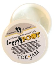 HAPPY FOOT Toe Jam  ~ Moisturizing Anti Fungal Foot Creme Essential Oils - $12.97