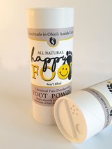 HAPPY FOOT Deodorizer Foot Shoe Powder All Natural Handmade in the USA - £10.39 GBP