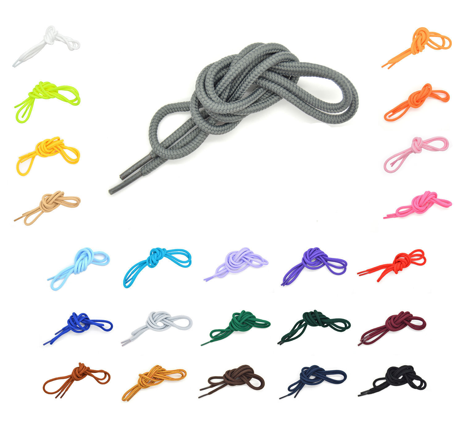 2 Pairs Round Shoelace Athletic Sneakers Strings Shoelaces 27",36",45",54" - $6.43 - $6.92