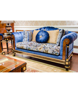 Artisan Crafted Blue Loveseat - $5,176.77 CAD