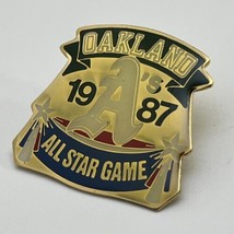 1987 All Star Game Oakland Coliseum Oakland A’s Athletics MLB Lapel Hat Pin - £5.97 GBP