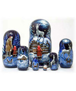 Silver Hoof Nesting Doll - 8&quot; w/ 7 Pieces - £176.28 GBP