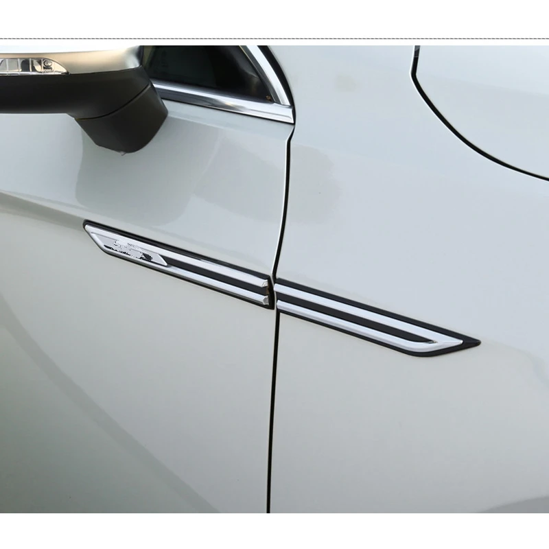 2pcs Chrome Modified Car Body Standard Fender Decoration Variant Sticker for V - £22.77 GBP