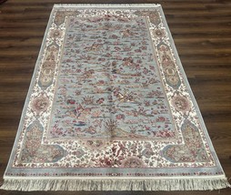 Turkish Silk Rug 5x7, Hunting Design, Animal Pictorials - £2,019.32 GBP