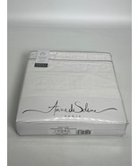 NEW Anne de Solene Louvre Percale 100% Cotton King Duvet Cover White 105... - £123.83 GBP