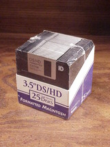 Pack of 25 DS/HD High Density 3.5 Inch Diskettes, MacIntosh Formatted - $6.50