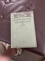 Antique 1897 Representative Poems With Carlyles Essay Hardcover Book - $8.90