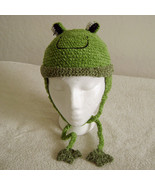 Frog Hat with Ties for Children - Animal Hats - Large - £12.82 GBP