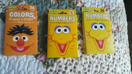 Sesame Street  Flash Cards Numbers &amp; Colors. 3 packages - $5.93