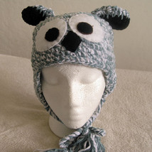 Gray Owl Hat w/Ties - Animal Hats - $18.00