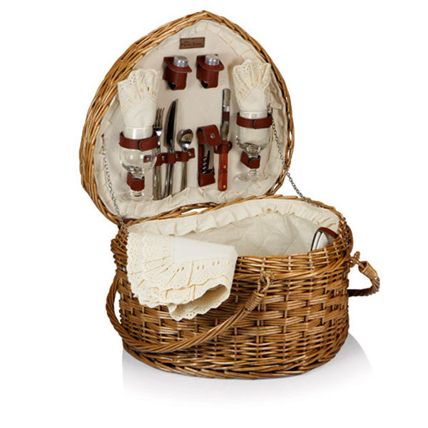 Heart Picnic Basket for Two - £162.35 GBP
