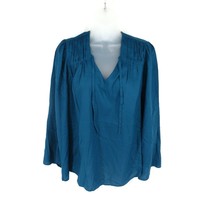 Jessica Simpson Leslie Boho Blue Small Top Shirt NWT 69.50 - $12.87