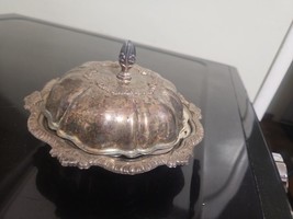 Silver Plated Dish with Cover and Sifter, Approximately 7 Inches Wide - £15.30 GBP