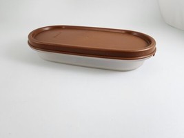 Tupperware Modular Mates Oval 1/2 Container 1873, 200 ML Brown  *MADE IN USA* - £10.37 GBP