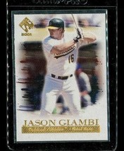 2001 Private Stock Artist&#39;s Canvas #15 Jason Giambi Oakland Athletics Baseball - £3.88 GBP
