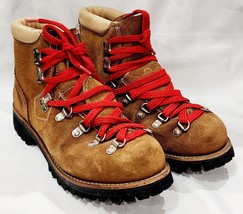 Gallenkamp BROWN LEATHER Boot Ankle Hiking Suede Vibram Soles Scats 7 D ... - $54.45