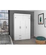 Kingswood White 2-Drawer Armoire - Modern Cabinet - $791.99