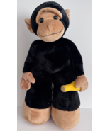 Bestever Funny Feet Black 19 in Monkey Chimpanzee Holding Banana Plush - $29.69