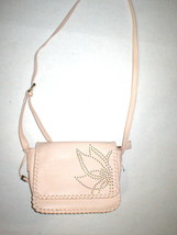 New Vegan Leather Hayden Harnett Studs Crossbody Beige Handbag Logo Womens Bag  - $198.00