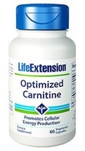 MAKE OFFER! 2 Pack Life Extension Optimized Carnitine ATP 60 veg caps image 2
