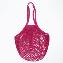 Portable Reusable Grocery Bags Fruit Vegetable Bag Washable Cotton Mesh String O - £8.52 GBP