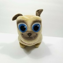 Disney Rolly Pug Dog Brown Tan Plush 12&quot; Puppy Pals Stuffed Animal Glitt... - £15.57 GBP