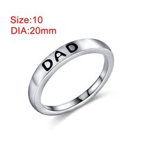 New Men Fashion Accessories Love Family Father&#39;s Day Gift Dad Letter Rin... - £6.71 GBP