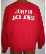 Vintage 80s ULTRA SWEATS Jumpin Jack Jones 50/50 Red Raglan Sleeve SWEAT... - £31.06 GBP