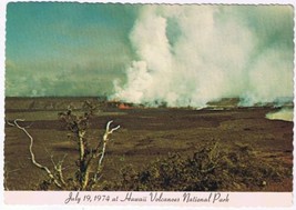 Postcard July 19 1974 At Hawaii Volcanoes National Park Kilauea Crater - £2.37 GBP