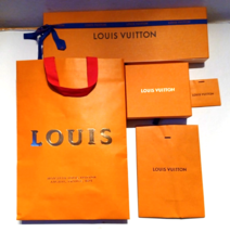 LOUIS VUITTON Authentic Gift Shopping Bags ,Box, Envelope Used Medium Size - £32.50 GBP