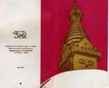 Nepal Tourism Brochure and Arniko Cultural Society Dance Program 1971 - $24.72