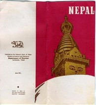 Nepal Tourism Brochure and Arniko Cultural Society Dance Program 1971 - £19.68 GBP