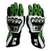 Maßgeschneiderte Kawasaki Ninja Motorrad-Rennlederhandschuhe für Herren - $1,226.51 MXN