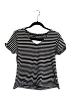 Toad &amp; Co Womens Top Ventana Striped Short Sleeve Tee T Shirt Blue White Sz S - £10.61 GBP