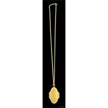 Art Deco Style Gold Tone Locket On A Chain. - £15.81 GBP