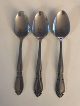 Made In Korea Unknown Manufacturer Stainless Flatware 3 Teaspoons 6 1/8&quot; - £11.06 GBP