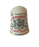 Franklin Mint Porcelain Thimble Figurine 1985 advertising Hersheys Choco... - £13.29 GBP