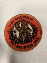 Vintage Camp Dale Resler Mountain Man Boy Scout Patch Yucca Council Bsa Texas - £25.93 GBP
