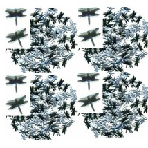 12 Pieces DRAGONFLY Smooth Nailhead 10mm Hot Fix SILVER - $4.16