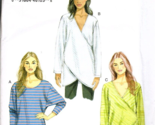 Very Easy Vogue V9111 Misses L to XXL Casual Tops Uncut Sewing Pattern - £13.43 GBP