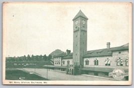 Mt Royal Station Baltimore MD Maryland UNP B&amp;O Raiload DB Postcard D15 - $38.56