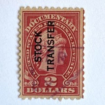 US 1928 Internal Revenue Documentary Stamp 2 Dollars Stock Transfer Scot... - £7.07 GBP