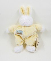 Bunnies By The Bay Rattle Plush Stuffed Yellow Bunny Rabbit Baby Toy 8&quot; - £12.78 GBP