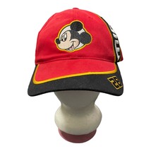 Disney Mickey Mouse Adjustable Hat Cap Strap Back Red - £17.70 GBP