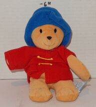 paddington bear 6" Plush Toy by Kids Gifts Blue Red Brown - $9.85